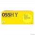 T2  Cartridge 055H Y/3017C002  Картридж TC-C055H Y  для Canon i-SENSYS LBP663/664/MF742/744 (6000 стр.) Желтый, с чипом