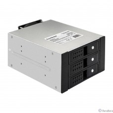 Exegate EX291656RUS Корзина для HDD ExeGate HS335-02 (универсальная, на 3*3,5″/2.5″ SATA HDD, занимает 2*5,25″ отсека, RTL)