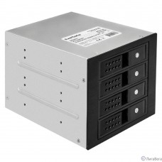 Exegate EX291657RUS Корзина для HDD ExeGate HS435-02 (универсальная, на 4*3,5″/2.5″ SATA HDD, занимает 3*5,25″ отсека, RTL)