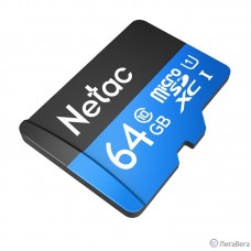 Micro SecureDigital 64GB Netac microSDXC Class10 NT02P500STN-064G-R P500 + adapter