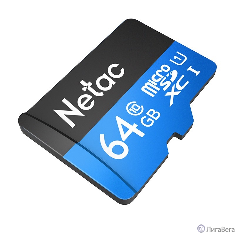 Micro SecureDigital 64GB Netac microSDXC Class10 NT02P500STN-064G-R P500 + adapter