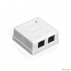 Exegate EX292843RUS Розетка внешняя двойная ExeGate SM2-RJ45-C5 RJ-45 кат.5/5E UTP Krone/110