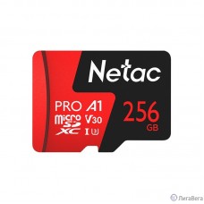 Micro SecureDigital 256GB Netac microSDXC Class10 Netac NT02P500PRO-256G-R P500 Extreme Pro + adapter