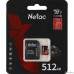 Micro SecureDigital 512GB Netac microSDXC Class10 Netac [NT02P500PRO-512G-R] P500 Extreme Pro + adapter
