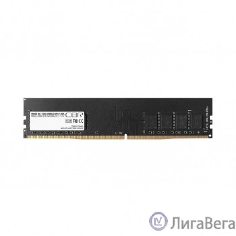 CBR DDR4 DIMM (UDIMM) 8GB CD4-US08G24M17-00S PC4-19200, 2400MHz, CL17, 1.2V, Micron SDRAM, single rank, пожизненная гарантия CBR DDR4 DIMM (UDIMM) 8GB CD4-US08G24M17-00S PC4-19200, 2400MHz, CL17, 1.2V, Micron SDRAM, single rank, пожизненная гарантия