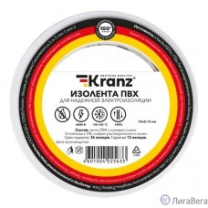 Rexant KR-09-2601 Изолента ПВХ 0,13х15 мм, 20 м, белая KRANZ