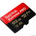 Micro SecureDigital 512GB SanDisk microSDXC Class 10 UHS-I A2 C10 V30 U3 Extreme Pro (SD адаптер) 200MB/s [SDSQXCD-512G-GN6MA]