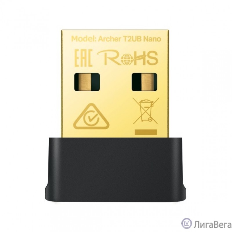 TP-Link Archer T2UB Nano AC600 Ультракомпактный двухдиапазонный Wi-Fi USB-адаптер Bluetooth 4.2