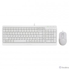 Клавиатура + мышь A4Tech Fstyler F1512 клав:белый мышь:белый USB (F1512 WHITE)