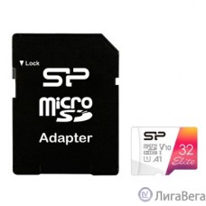 Micro SecureDigital 32GB Silicon Power SDHC Class10  SP032GBSTHBV1V20SP  Elite + adapter