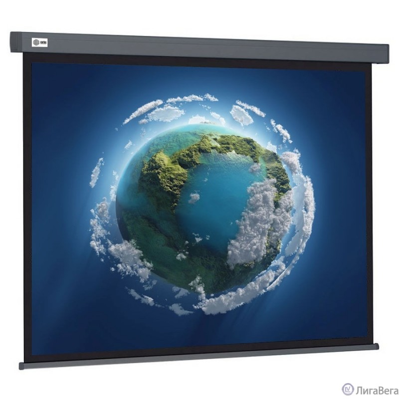 Экран Cactus Wallscreen CS-PSW-187X332-SG 187х332см 16:9 настенно-потолочный рулонный серый Экран Cactus Wallscreen CS-PSW-187X332-SG 187х332см 16:9 настенно-потолочный рулонный серый