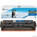 Картридж G&G, аналог HP CF401X/201X синий 2.3k с чипом