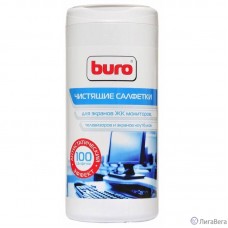 Туба с чистящими салфетками Buro BU-Ascreen для экранов мониторов/плазменных/ЖК телевизоров/ноутбуков туба 100шт [483759]