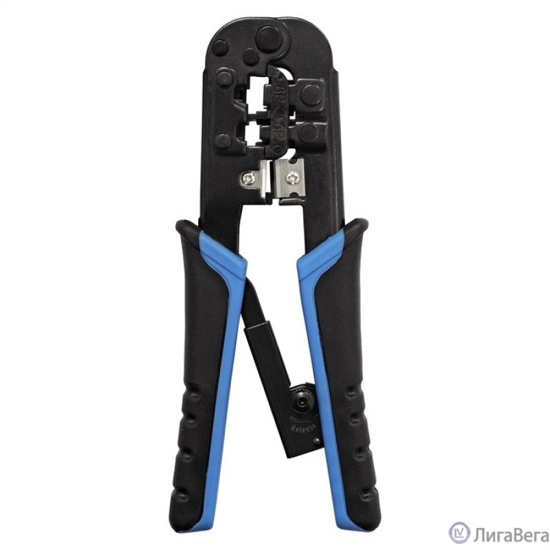 Exegate EX293156RUS Инструмент ExeGate EX-T568R для обжима RJ-45, RJ-11/12 для круглого кабеля с храповым механизмом Exegate EX293156RUS Инструмент ExeGate EX-T568R для обжима RJ-45, RJ-11/12 для круглого кабеля с храповым механизмом