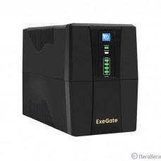Exegate EX292764RUS ИБП ExeGate SpecialPro UNB-600.LED.AVR.2SH.RJ.USB 