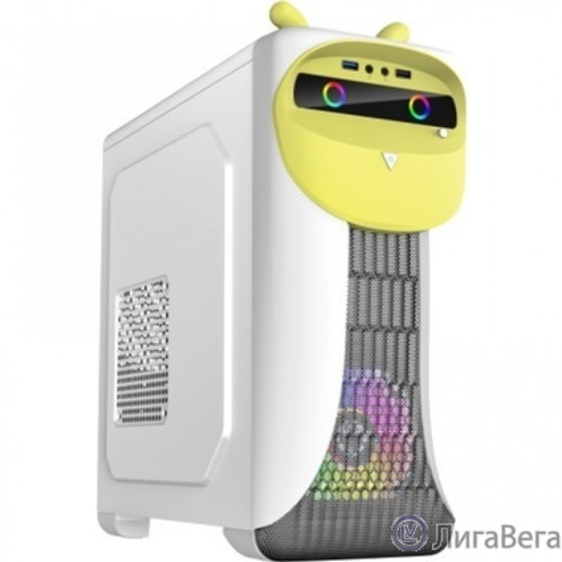 GameMax Корпус Cute OWL W-Y без БП (Midi Tower, ATX, Бело-желтый, 1*USB3.0 + 2*USB2.0, 2*120мм) GameMax Корпус Cute OWL W-Y без БП (Midi Tower, ATX, Бело-желтый, 1*USB3.0 + 2*USB2.0, 2*120мм)