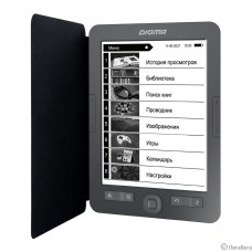 Digma M2G 6″ E-ink HD 758x1024 600MHz 128Mb/4Gb/SD/microSDHC/frontlight темно-серый (1564398)