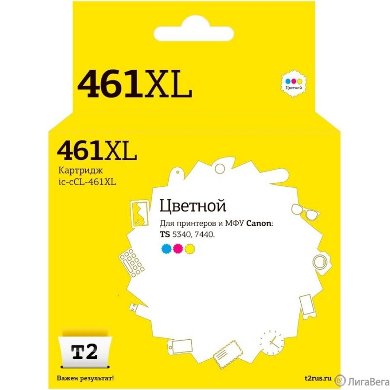 T2 CL-461 XL Картридж для Canon PIXMA TS5340/7740, цветной T2 CL-461 XL Картридж для Canon PIXMA TS5340/7740, цветной