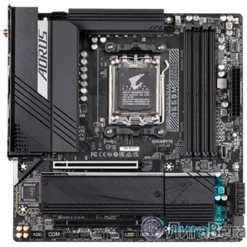 Gigabyte B650M AORUS ELITE AX {Socket AM5, AMD B650, 4xDDR5-5200, HDMI+DP, 2xPCI-Ex16, 4xSATA3(RAID 0/1/10), 2xM.2, 8 Ch Audio, 2.5GLan, WiFi, (4+4)xUSB2.0, (7+2)xUSB3.2, (1+1)xUSB3.2 Type-C™, mATX} Gigabyte B650M AORUS ELITE AX {Socket AM5, AMD B650, 4xDDR5-5200, HDMI+DP, 2xPCI-Ex16, 4xSATA3(RAID 0/1/10), 2xM.2, 8 Ch Audio, 2.5GLan, WiFi, (4+4)xUSB2.0, (7+2)xUSB3.2, (1+1)xUSB3.2 Type-C™, mATX}