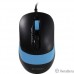 Мышь A4Tech Fstyler FM10 черный/синий оптическая (1600dpi) USB (4but)