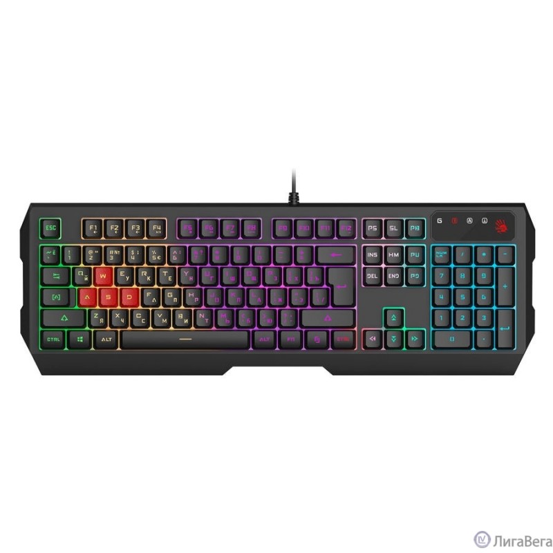Клавиатура A4Tech Bloody B140N черный USB Multimedia for gamer LED (B140N) Клавиатура A4Tech Bloody B140N черный USB Multimedia for gamer LED (B140N)