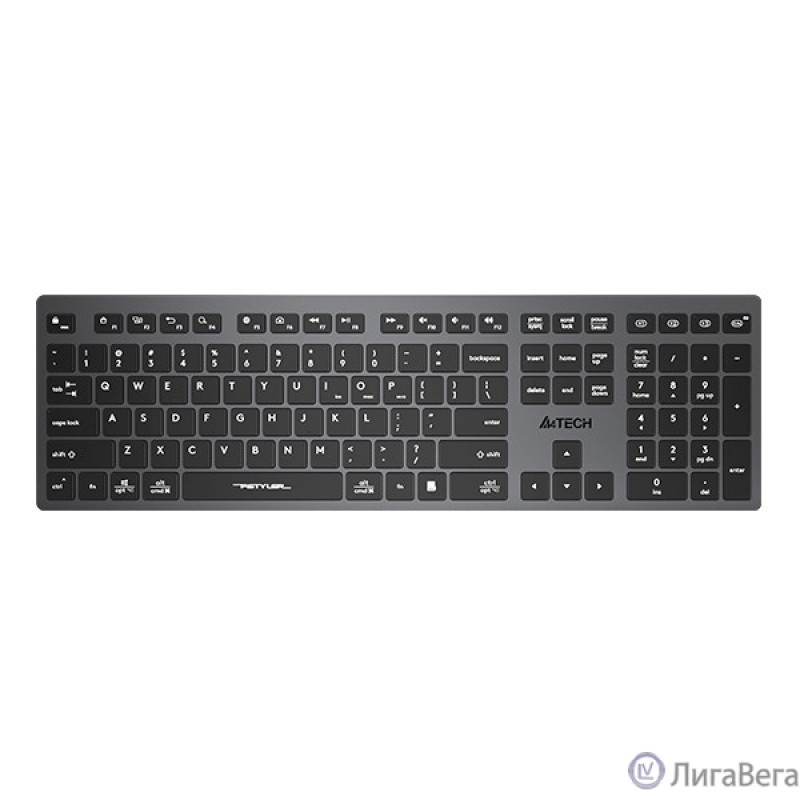 Клавиатура A4Tech Fstyler FBX50C серый USB беспроводная BT/Radio slim Multimedia (FBX50C GREY)