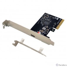 ORIENT AM-U3242PE-C, Контроллер PCI-Ex4 v3.0, USB 3.2 Gen2x2 (SuperSpeed USB 20Gbps), скорость до 20Гбит/с, 1-port Type-C, ASM3242 chipset, Self powered, в комплекте LP планка крепления (31333)