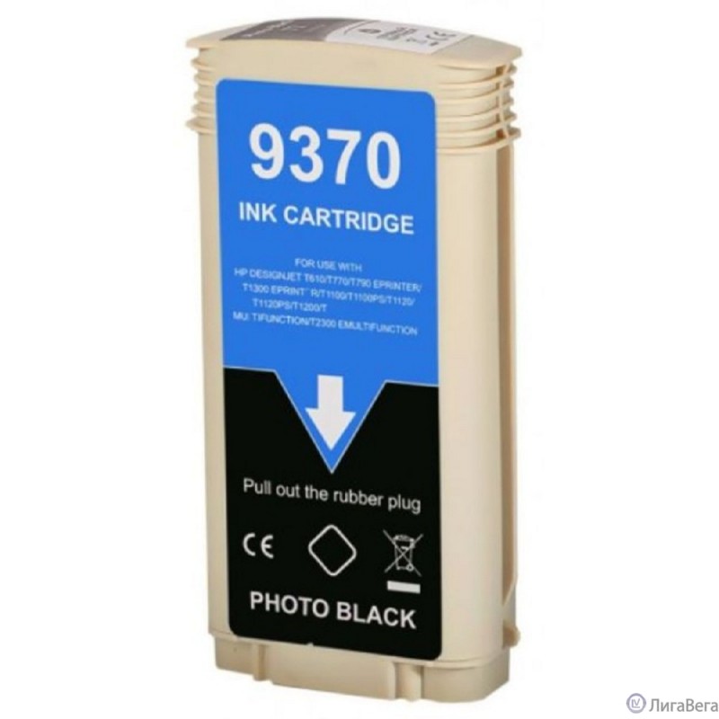 NV Print C9370A Картридж струйный NV-C9370A для HP Designjet T610/T620/T770/T795/T790/T1100/T1120/T1200/T1300/T2300, Photo Black, 130ml  NV Print C9370A Картридж струйный NV-C9370A для HP Designjet T610/T620/T770/T795/T790/T1100/T1120/T1200/T1300/T2300, Photo Black, 130ml