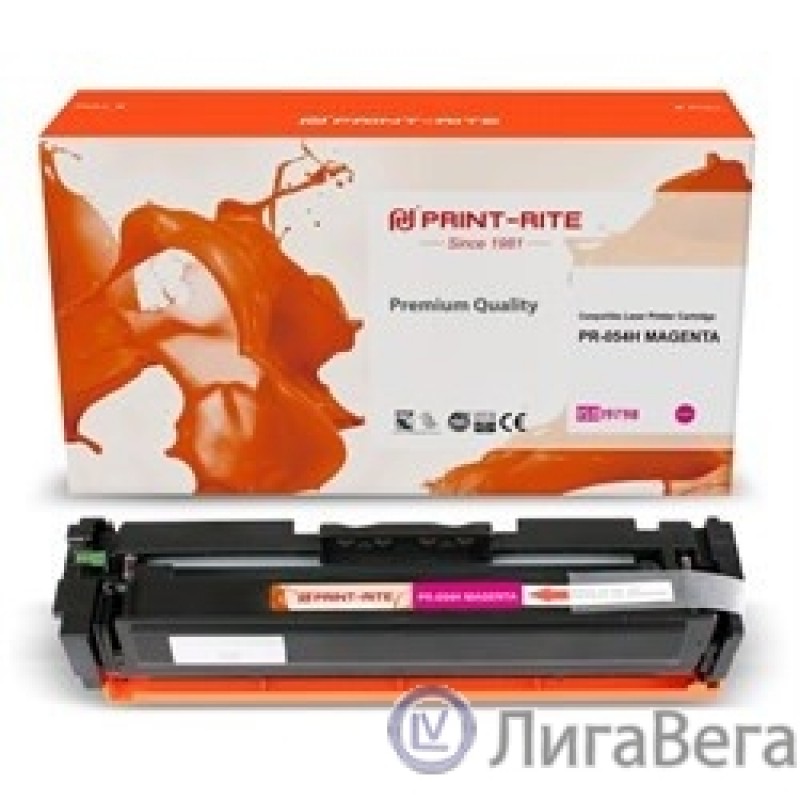 Картридж лазерный Print-Rite [PR-054H MAGENTA]  TFCA07MPU1J  Magenta пурпурный (2300стр.) для Canon LBP 621Cw/623Cdw/641Cw/643Cdw