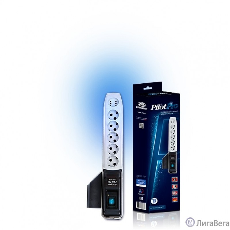 ZIS Сетевой фильтр Pilot - Pro {5 евро, 1 росс.} 5 м 