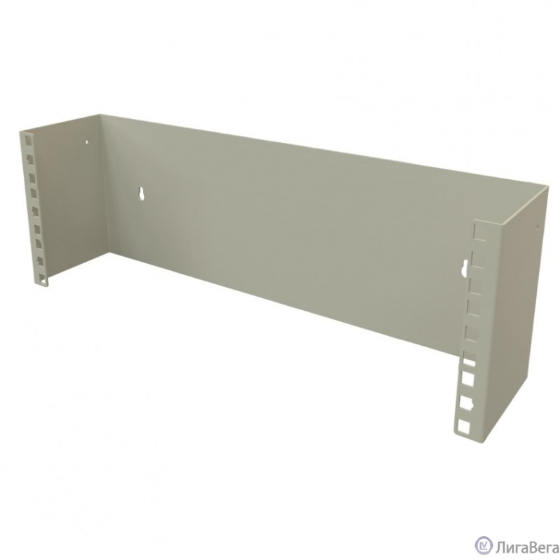 Кронштейн телекоммуникационный Hyperline BW19-3U-110F-RAL7035 настен. 3U 19″ 110мм нагр.:15кг серый (упак.:1шт)