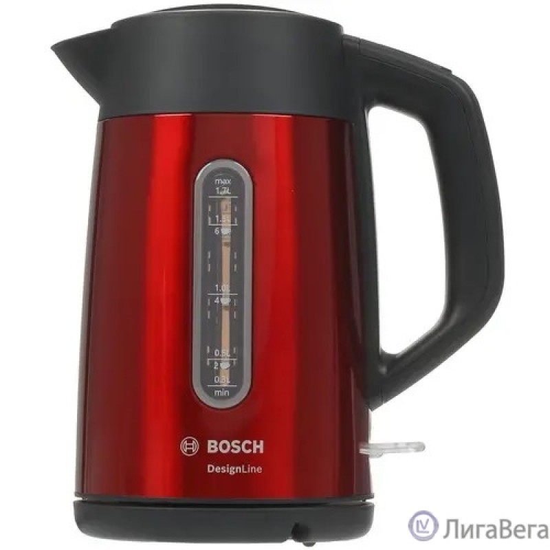 BOSCH TWK4P434 Чайник, 1.7л, 2400Вт, красный