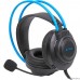 Наушники с микрофоном A4Tech Fstyler FH200U серый/синий 2м накладные USB оголовье (FH200U BLUE)