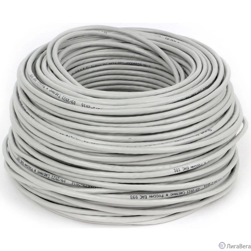 SkyNet Кабель Standart UTP indoor 4x2x0,48, медный, FLUKE TEST, кат.5e, однож., 100 м, box, серый [CSS-UTP-4-CU/100]