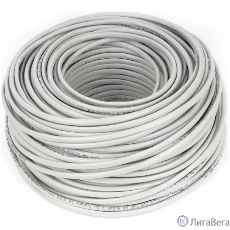 SkyNet Кабель Standart FTP indoor 4x2x0,48, медный, FLUKE TEST, кат.5e, однож., 100 м, box, серый [CSS-FTP-4-CU/100]