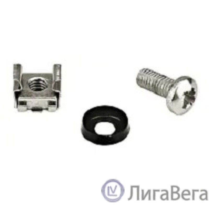 Hyperline CNS-M6-16-50 М6х16 Винт с гайкой с шайбой (упак.:50шт)