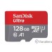 Micro SecureDigital 128GB SanDisk Ultra Class 10, UHS-I, R 140 МБ/с,  без адаптера SD