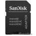 Micro SecureDigital 128GB SanDisk Ultra Class 10, UHS-I, R 140 МБ/с,  без адаптера SD