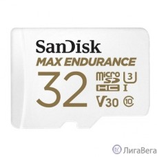 Micro SecureDigital 32GB SanDisk Class 10 UHS-I U3 V30 Max Endurance Video Monitoring (SD адаптер)
