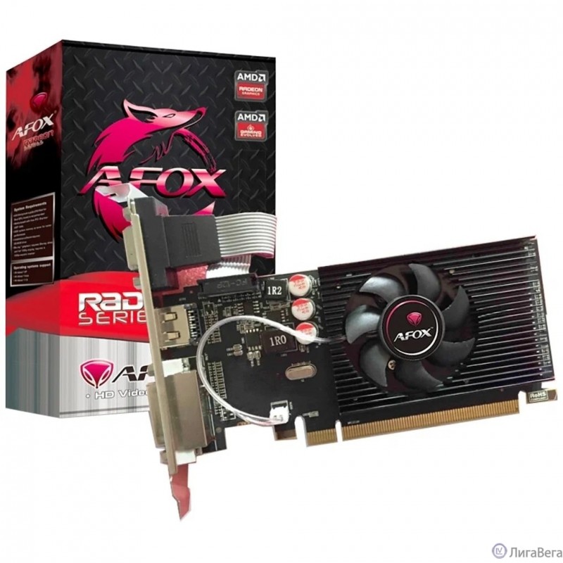 Видеокарта Afox R5 230 2GB DDR3 64Bit, LP Single Fan (AFR5230-2048D3L5) Видеокарта Afox R5 230 2GB DDR3 64Bit, LP Single Fan (AFR5230-2048D3L5)