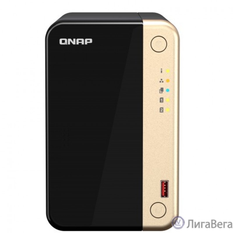 Сетевое хранилище NAS Qnap Original TS-264-8G 2-bay настольный Celeron N5095 Сетевое хранилище NAS Qnap Original TS-264-8G 2-bay настольный Celeron N5095