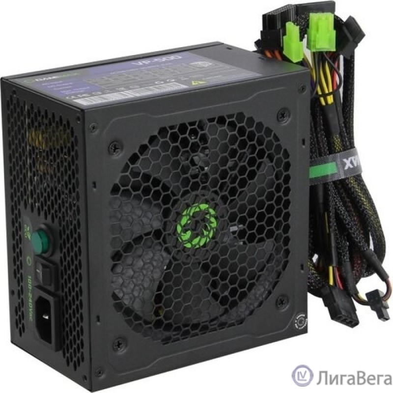 GameMax Блок питания ATX 500W VP-500 80+, Ultra quiet GameMax Блок питания ATX 500W VP-500 80+, Ultra quiet