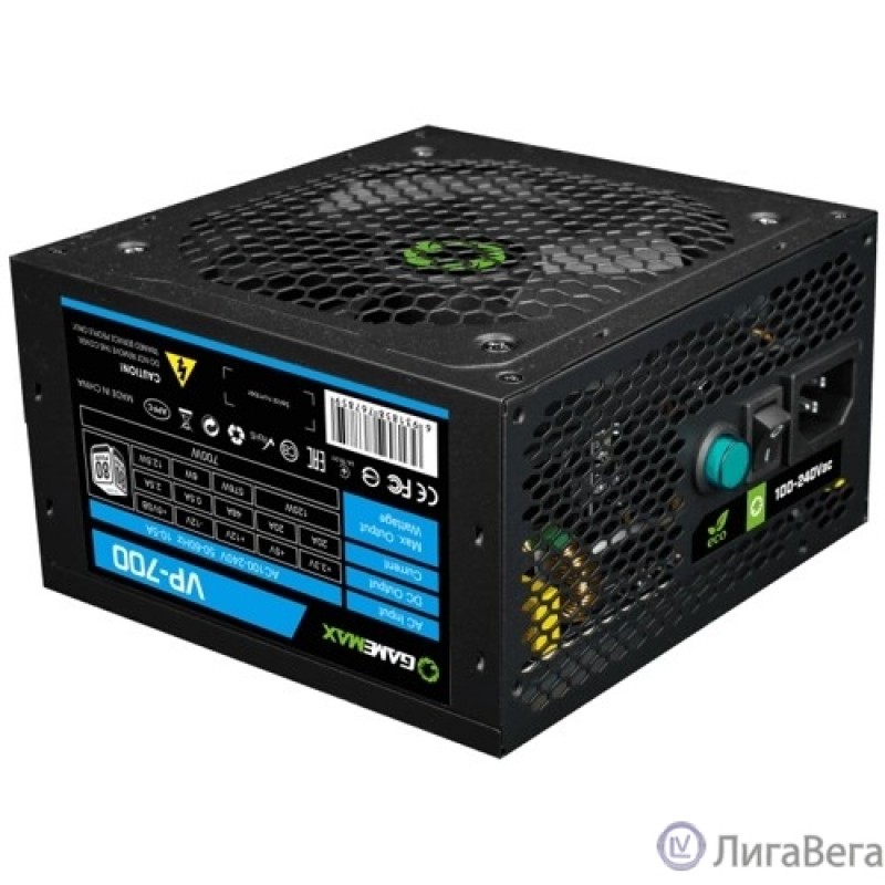 GameMax Блок питания ATX 700W VP-700 80+, Ultra quiet GameMax Блок питания ATX 700W VP-700 80+, Ultra quiet