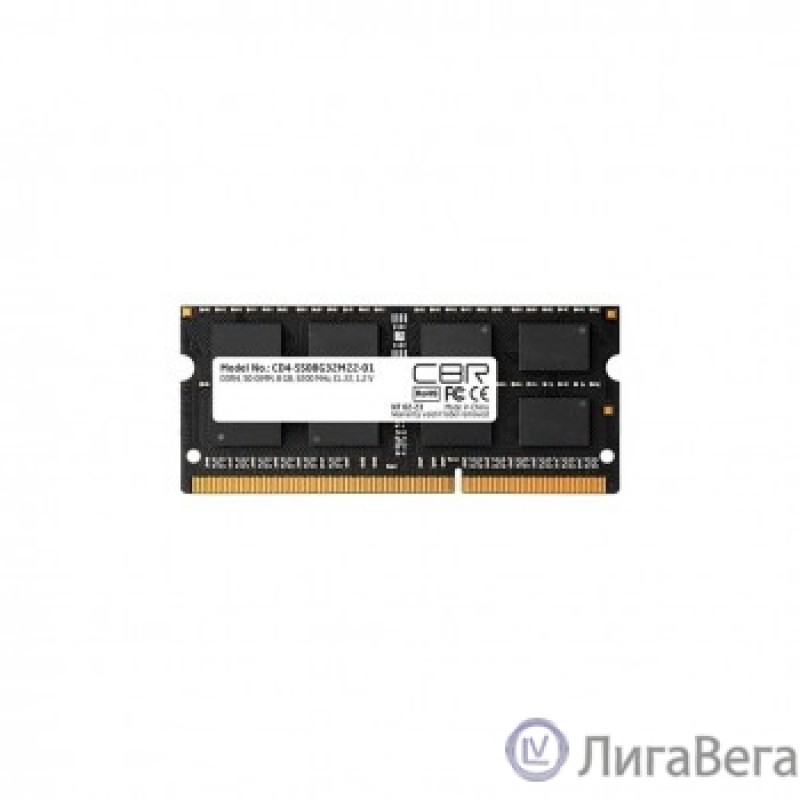 CBR DDR4 SODIMM 8GB CD4-SS08G32M22-01 PC4-25600, 3200MHz, CL22, 1.2V CBR DDR4 SODIMM 8GB CD4-SS08G32M22-01 PC4-25600, 3200MHz, CL22, 1.2V
