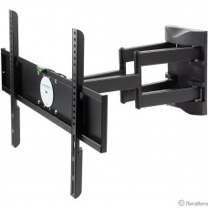 Kromax ATLANTIS-55 black {26″-65″, max 45 кг, настенный, 4 ст свободы, наклон ±10°, поворот ±60°, от стены 78-497 мм, max VESA 600x400 мм}