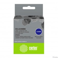 Картридж ленточный Cactus CS-LK4WBN черный для Epson LW300/LW400/LW700/LW600P/LW1000P