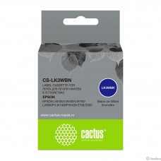 Картридж ленточный Cactus CS-LK3WBN черный для Epson LW300/LW400/LW700/LW600P/LW1000P