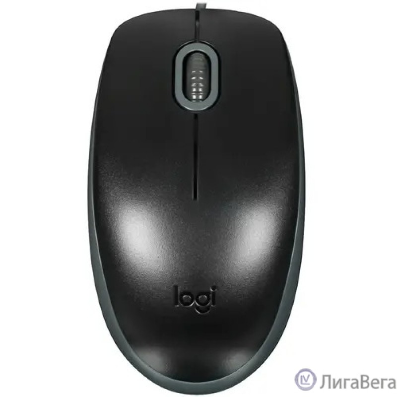 910-005502 Мышь Logitech M110 Silent Black [бесшумная, оптическая, 1000dpi, USB, 1.8м] 