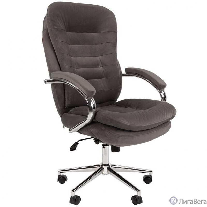 Кресло Chairman Home 795 Россия ткань Т-55 серый N (7116608) Кресло Chairman Home 795 Россия ткань Т-55 серый N (7116608)
