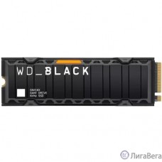 WD SSD Black SN850X, 1.0TB, M.2(22x80mm),[WDS100T2XHE] NVMe, PCIe 4.0 x4, 3D TLC, R/W 7300/6300MB/s, IOPs 800 000/1 100 000, TBW 600, DWPD 0.3, with Heat Spreader (12 мес.)